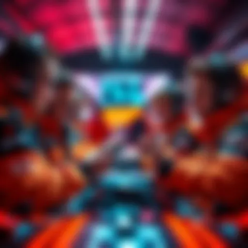 McLaren Racing team members discussing digital solutions with Hedera representatives