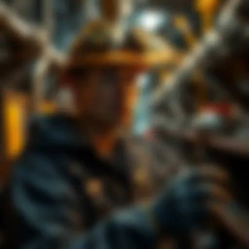 A mechanic with tools looks concerned about miner compliance with BIP110 in a mining facility.