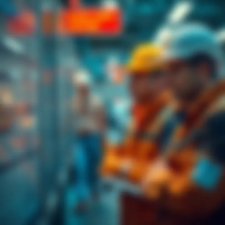 Low status white males in work clothes looking at job listings, illustrating a shift towards traditional employment.