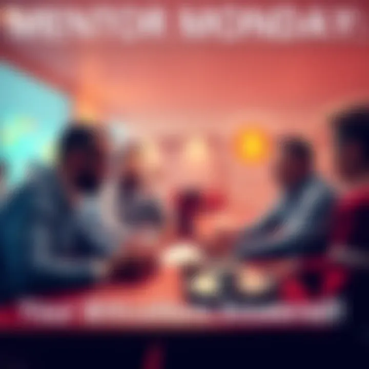 A group of people engaged in a discussion about Bitcoin with laptops and notes