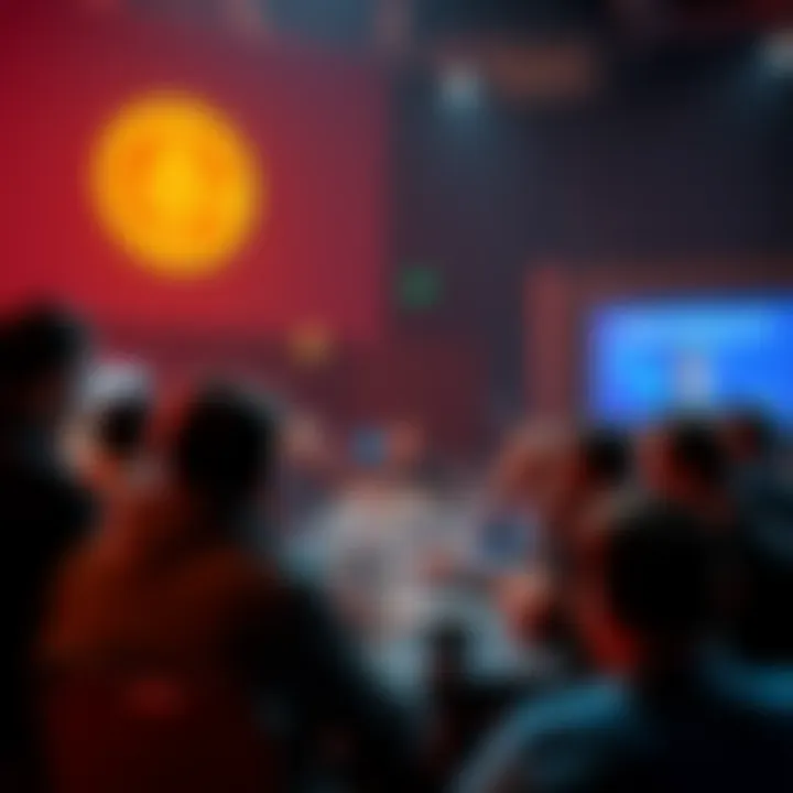 People engaging in a Bitcoin discussion during Mentor Monday event