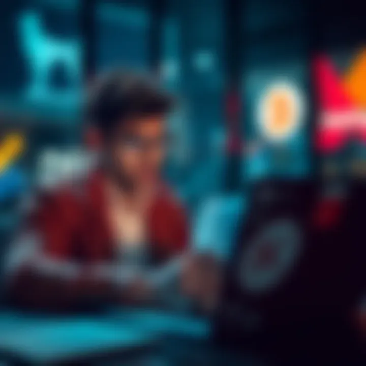 MEXC and Koinly Tax Concerns A person looking worried while checking tax documents on a laptop with a Koinly logo, illustrating the impact of using MEXC in restricted areas.