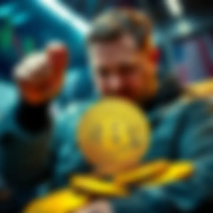 Michael Saylor making a significant purchase of Bitcoin, emphasizing his bold strategy in the crypto market.