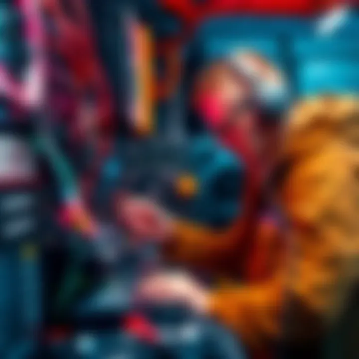 A beginner miner examining a setup with equipment, power supply, and cooling system, considering factors for effective mining operations.