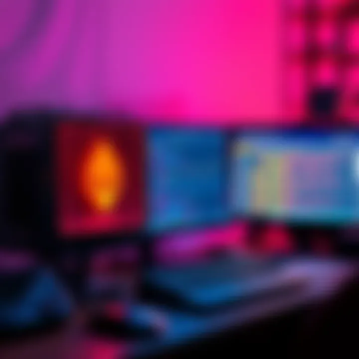 A computer setup with an older desktop and Monero mining software on the screen, illustrating budget mining experience.