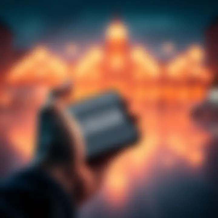 A smartphone screen showing a disappearing USDT TRC20 deposit address within the Ether.fi app, with a worried user's hand hovering over the screen.