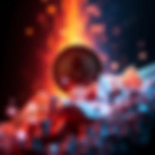 Graphic representation of Monero logo and cash fading away, symbolizing the rise of digital currency in economy.