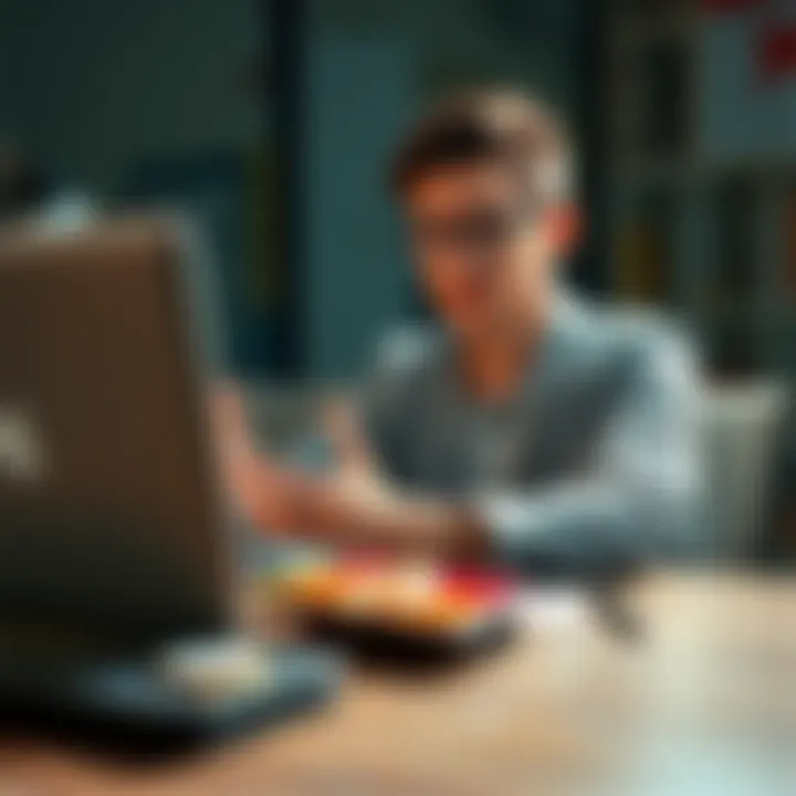 Monero as a Savings Strategy A young professional considering investing in Monero, with a laptop open showing cryptocurrency charts and a wallet filled with gift cards on the table.