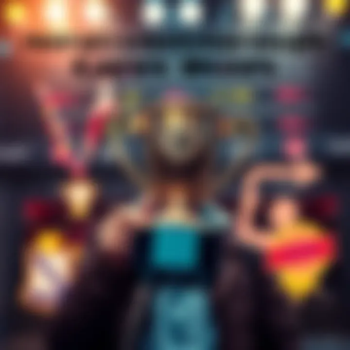 A person holding a trophy with completed tasks and goals in the background, symbolizing motivation and achievements carried over to the next month.