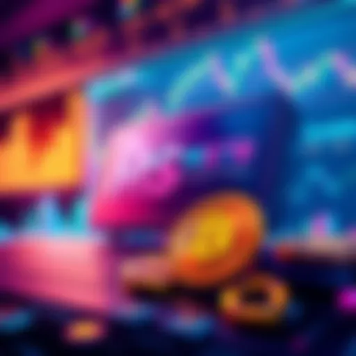 Illustration showing MSTR shares with Bitcoin symbols and financial charts, highlighting share sales and investment strategy.