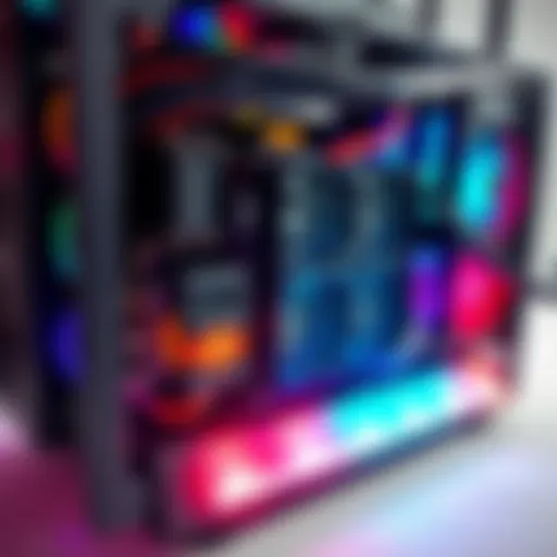 A close-up view of the NerdOCTaxe Rev 3.1 Hydro mining rig with a water-cooling system, showcasing its components and setup.