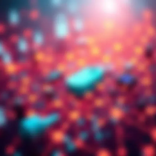 A digital representation of cybersecurity, quantum technology, and digital identity integration, showcasing a secure network with IoT and AI elements.