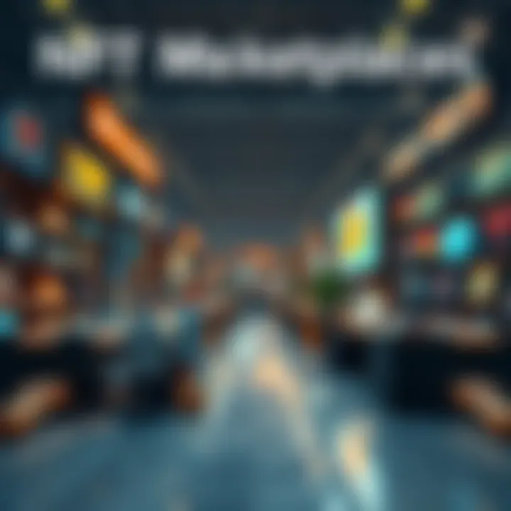 A collection of NFTs displayed on various digital marketplaces showcasing digital art.