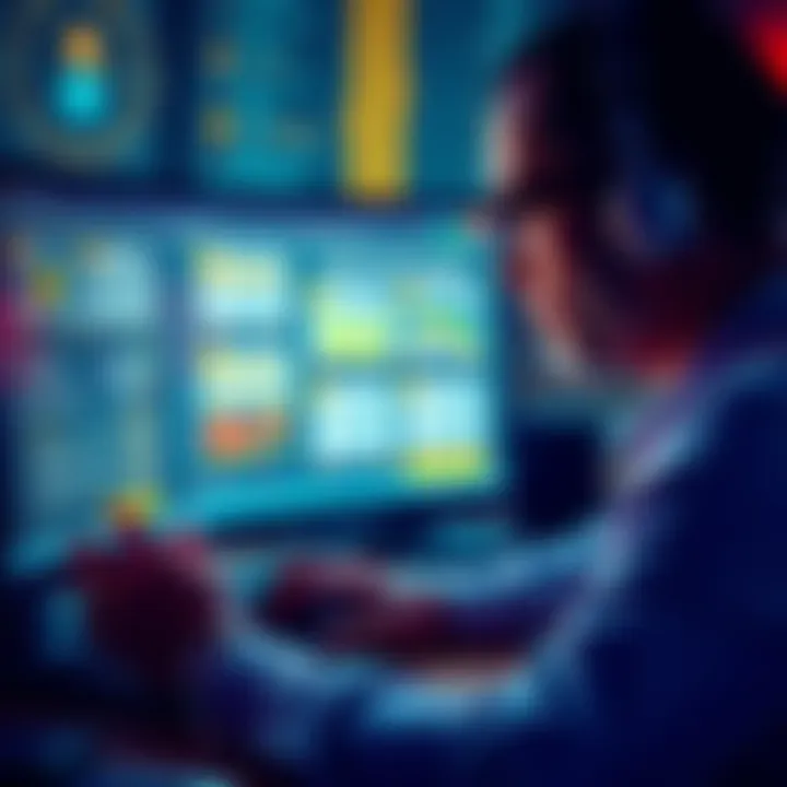 A person analyzing decentralized finance apps on a computer, showing complex contract approvals and permissions