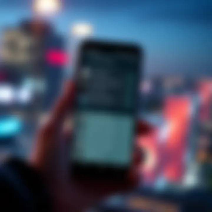A smartphone displaying the Notification History Manager app with notifications listed and custom rules setup