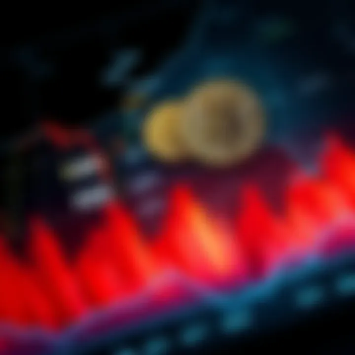 A graph showing rising oil prices with a background of a war zone map and Bitcoin symbol overlay