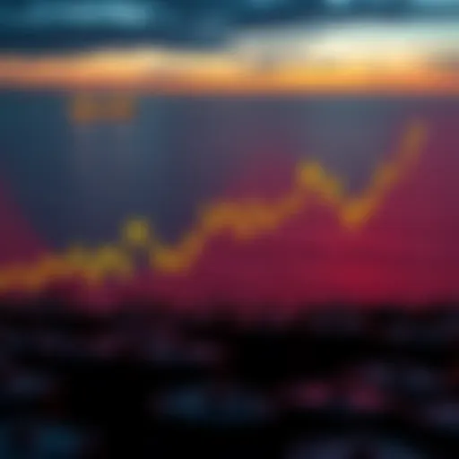 Graph showing rising oil prices with a backdrop of the Strait of Hormuz and oil barrels