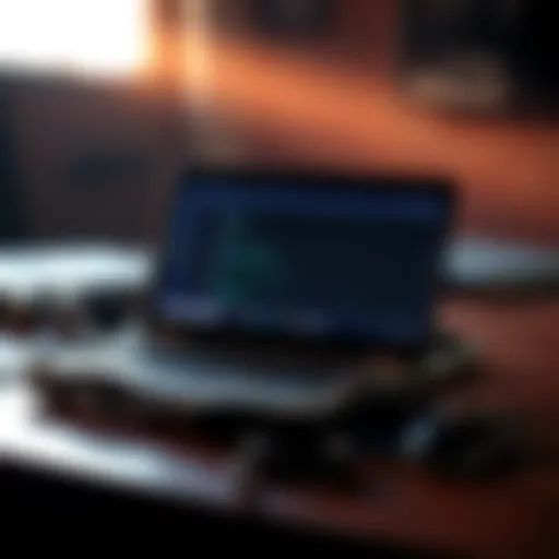 A vintage laptop from 2011, representing a personal journey with cryptocurrency, showing wear but still functioning.