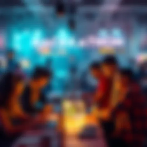 Participants collaborating in an online hackathon, showcasing innovative tools and products while competing for cash prizes.