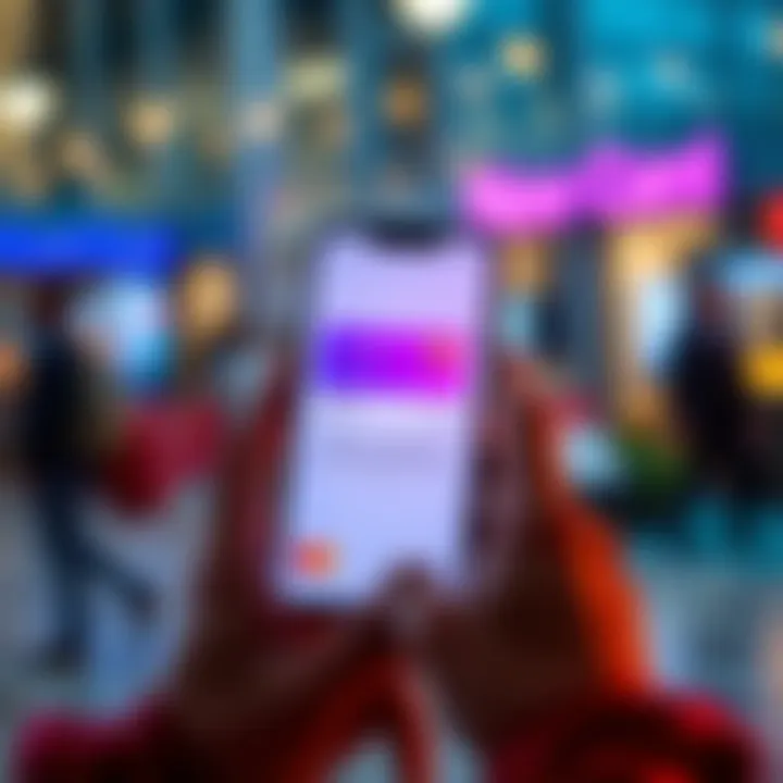 A person holding a smartphone displaying a card ordering app screen with a reminder about card expiration