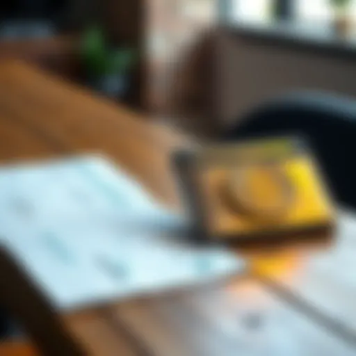 A comparison of paper and metal wallets for storing cryptocurrency, featuring a paper wallet and a metal wallet side by side on a wooden table