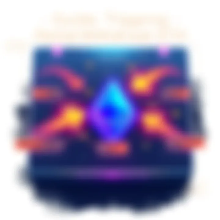 Illustration showing the process of withdrawing partial ETH from a validator with arrows and highlighted sections