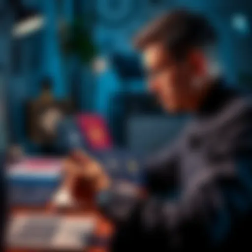 A person reviewing different passport badges on a desk, considering optimal purchase strategies for badge levels after reaching key milestones.