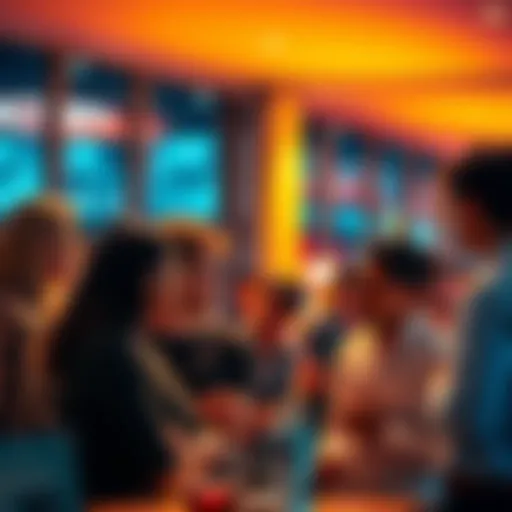 A group of people having a lively conversation about strange coincidences they have experienced recently.