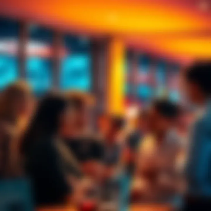 A group of people having a lively conversation about strange coincidences they have experienced recently.