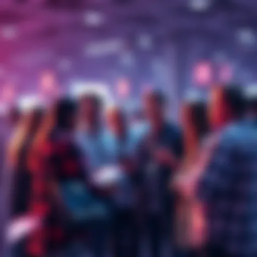 A group of people engaged in a lively conversation about cryptocurrency, sharing tips and experiences.