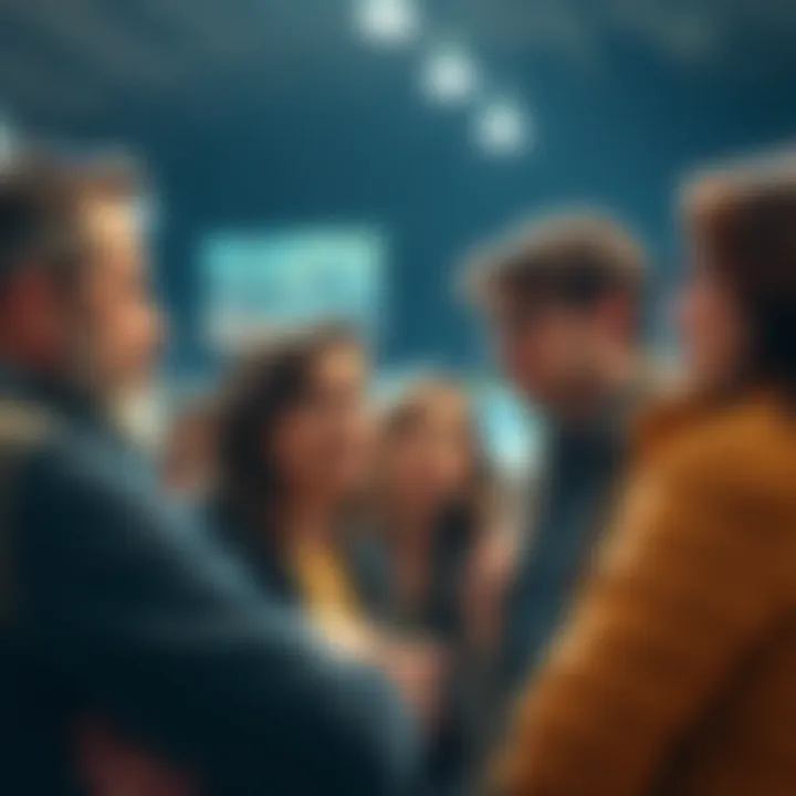 A group of people engaging in a serious conversation about humor and its impact, appearing frustrated with outdated jokes.