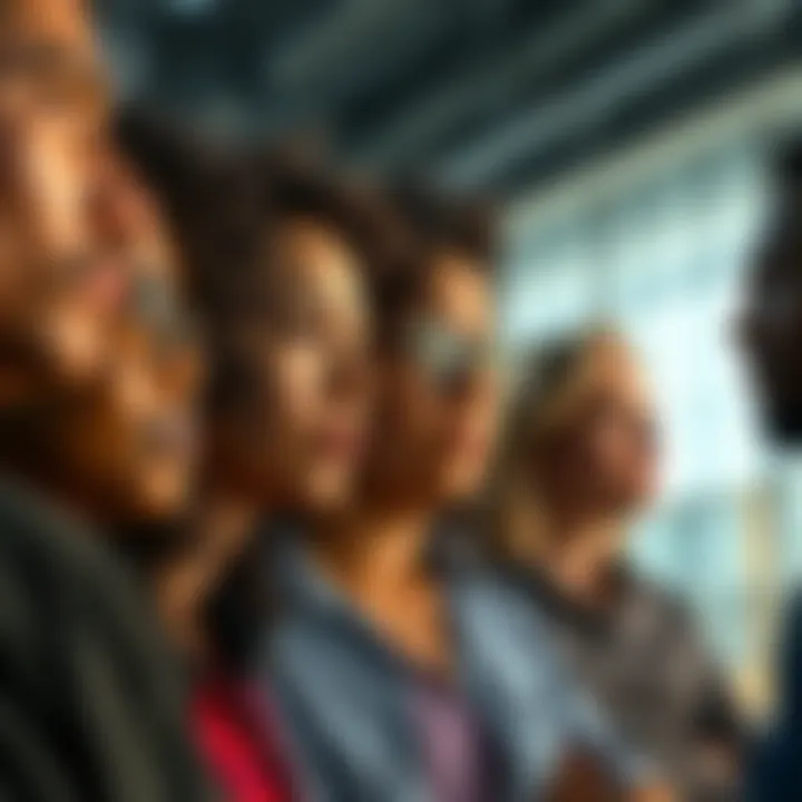 A group of diverse people looking thoughtfully at each other, symbolizing shared misconceptions in life.