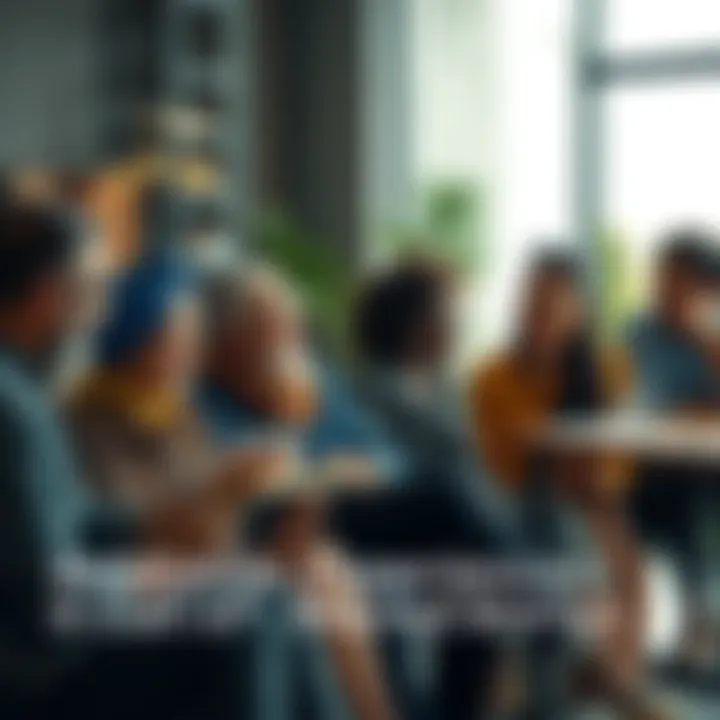 A group of diverse individuals sitting together, sharing their life stories and experiences with smiles and laughter