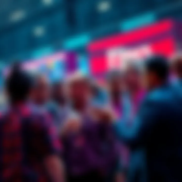 People debating politics A group of diverse people discussing political issues passionately in a public setting.