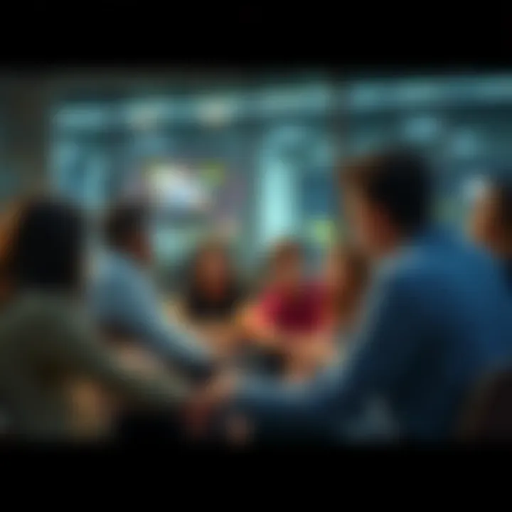 A group of people sitting in a circle, sharing thoughts about boredom, looking thoughtful and engaged in conversation.