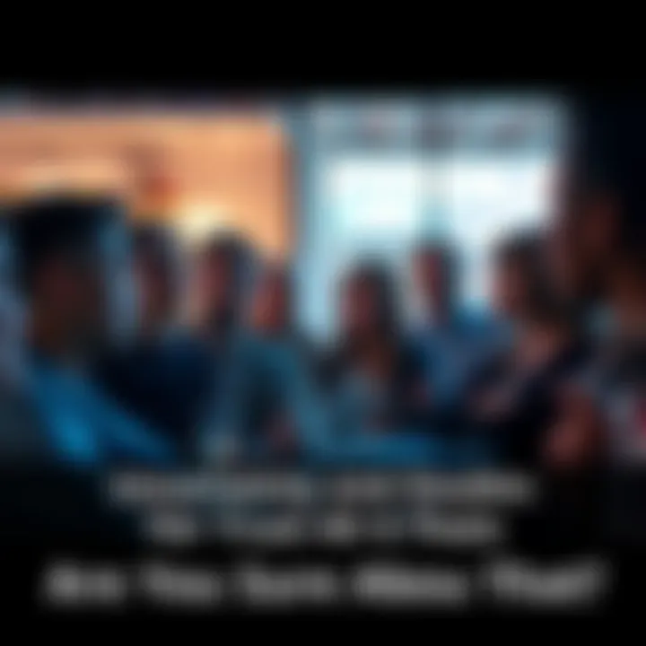 A diverse group of people engaged in a discussion about trust and beliefs, looking thoughtful and questioning, in a casual setting