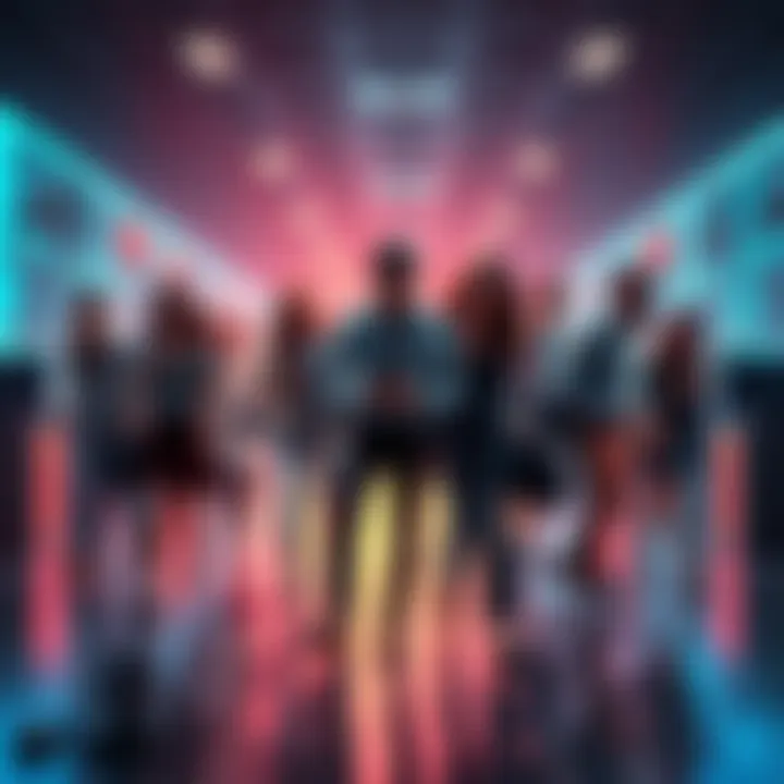 Group of frustrated people walking away from a computer, symbolizing dissatisfaction with low-quality AI posts on forums