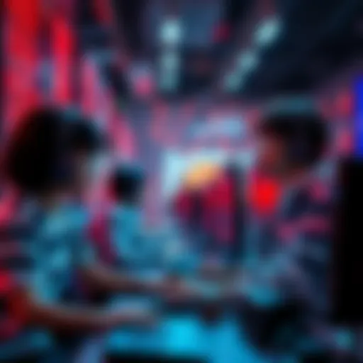 Group of people working on computers using GPUs for rendering and compute tasks