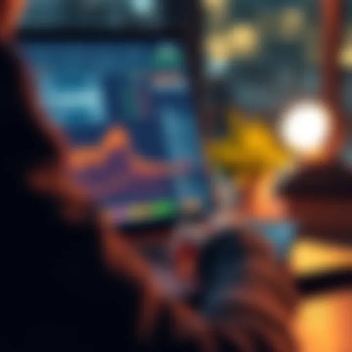 Person examining cryptocurrency transactions A person looking at a laptop screen displaying cryptocurrency transaction history and a calculator, addressing missing cost basis after a Bitcoin scam.