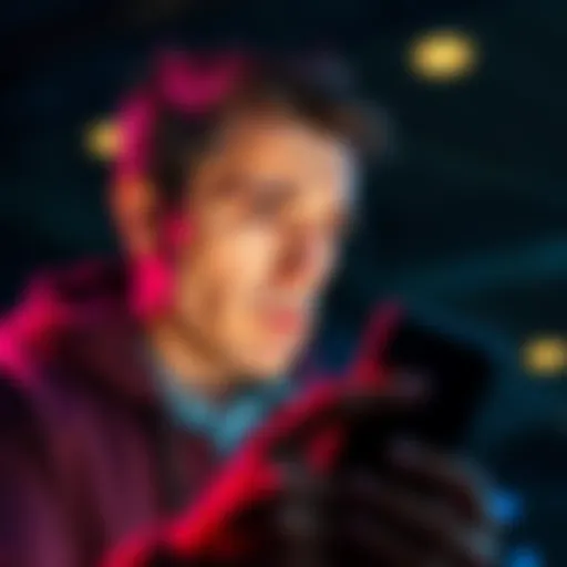 A person showing frustration while looking at their phone, representing account reopening issues with Revolut.