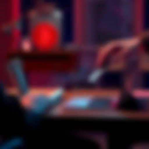 A person sitting at a desk, setting up a new cryptocurrency wallet on a laptop after Yori wallet closure.