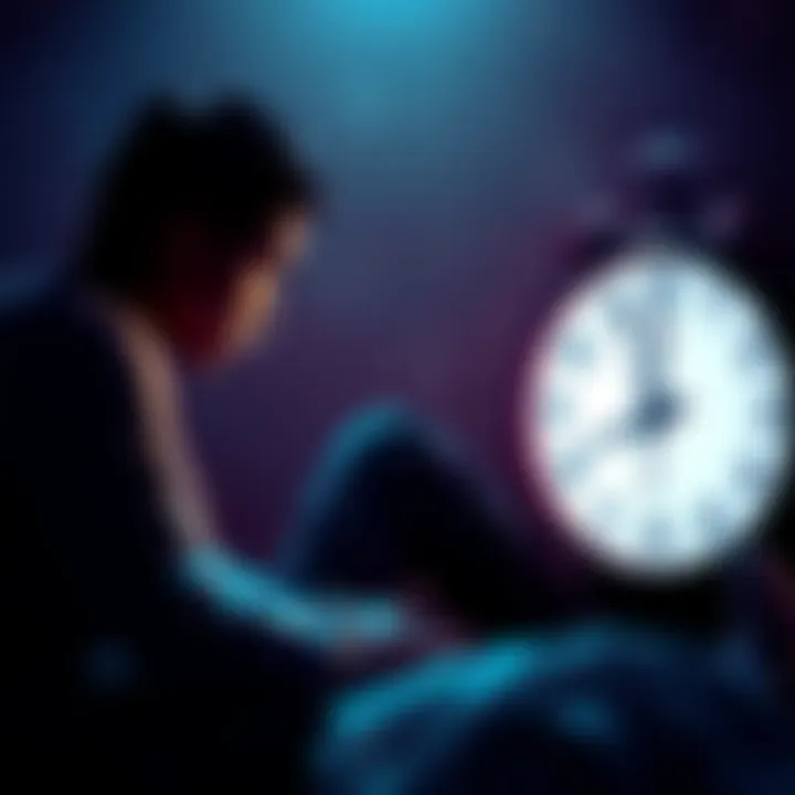 Person with tears reflecting on lost time A person sitting alone with tears in their eyes, looking at a clock as they reflect on the passage of time.