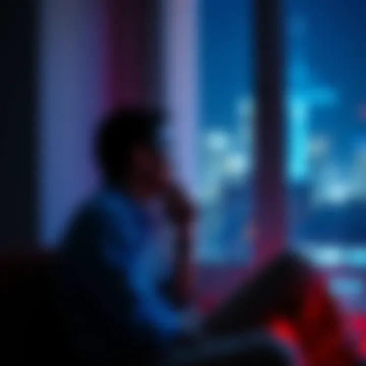 Person Reflecting on Mistakes A person sitting in a thoughtful pose, looking out a window, contemplating their past decisions and growth from acknowledging mistakes.