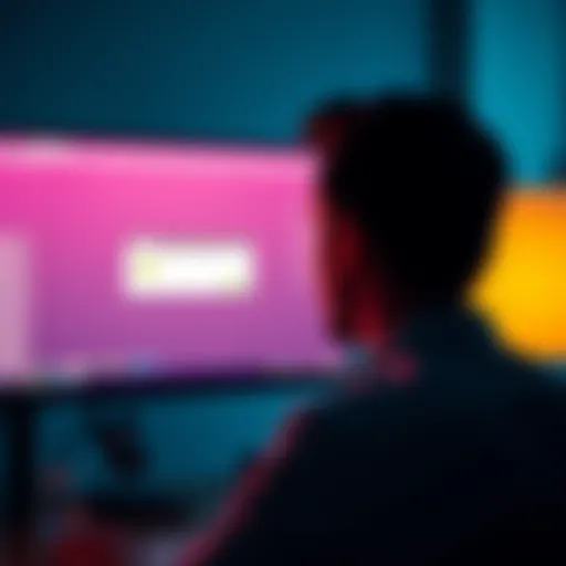 A frustrated person staring at a computer screen showing a Revolut account error message