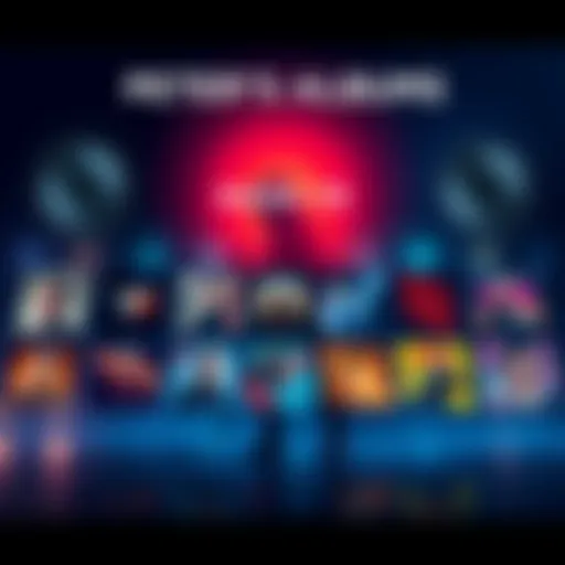 Cover illustration showcasing a tier list of Peter's albums, highlighting their rankings without including soundtracks.