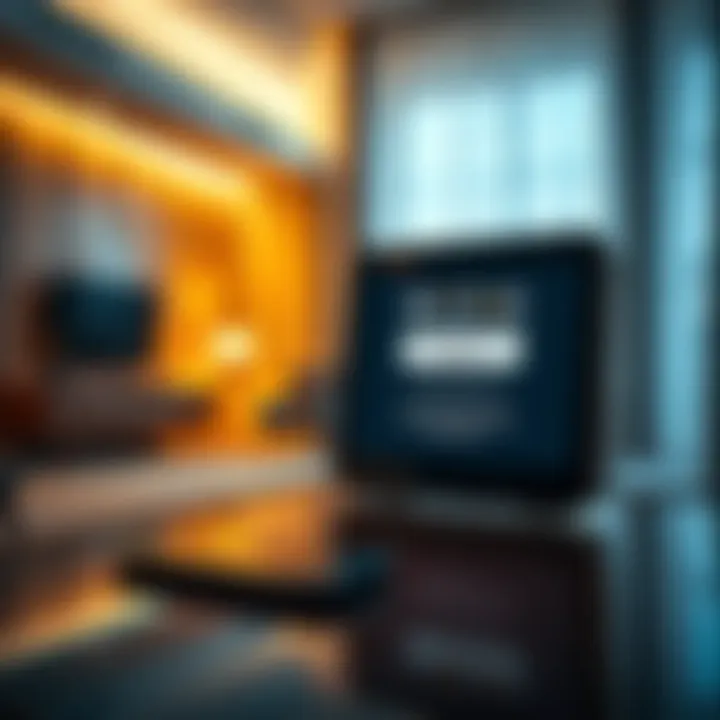 A Pico device displaying a captive portal screen in a hotel setting, showing connectivity error messages.