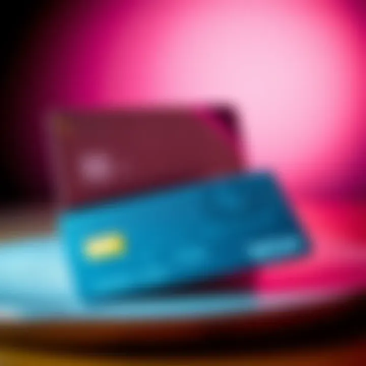 A standard plastic payment card next to a metal card, illustrating the choice between card materials.