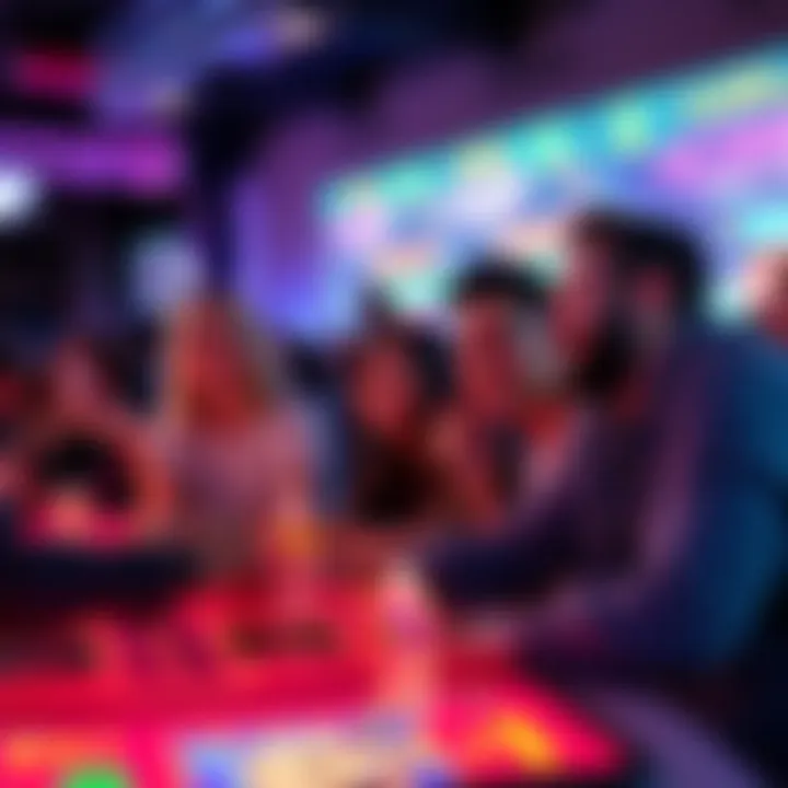 A group of people having fun participating in the $1 Dollar Club game