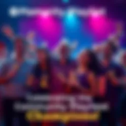 A group of happy winners holding their awards for the Community Playlist Contest, smiling and celebrating their achievements.