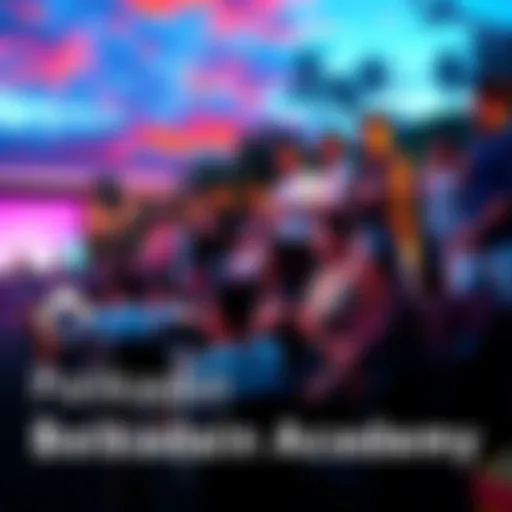 Participants attending a lecture at the Polkadot Blockchain Academy in Bali, with tropical scenery in the background.